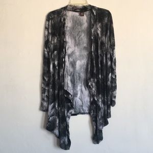 Adrienne Vittadini drape cardigan sweater Size M